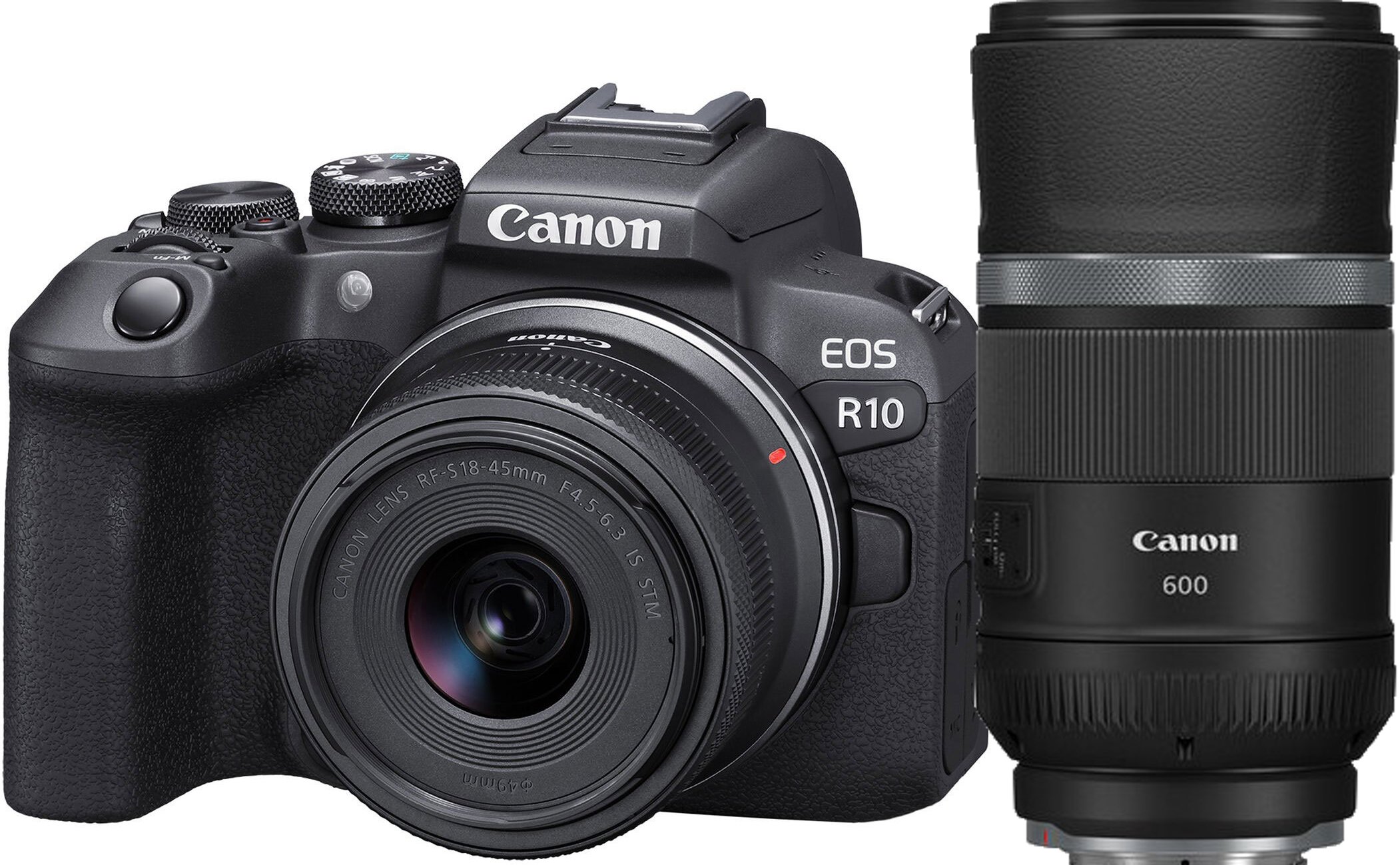 Canon EOS R10 Mirrorless Camera with RFS 1845mm IS STM and RF 600mm