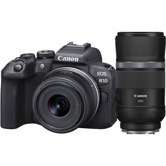 Canon EOS R10 Mirrorless Camera with RF-S 18-45mm IS STM and RF 600mm f11  IS STM Lens - Mike's Camera