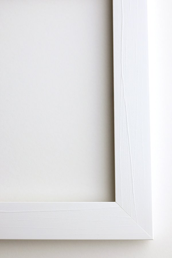 A4 Framed Print Vertical 30mm White Frame Studio 22