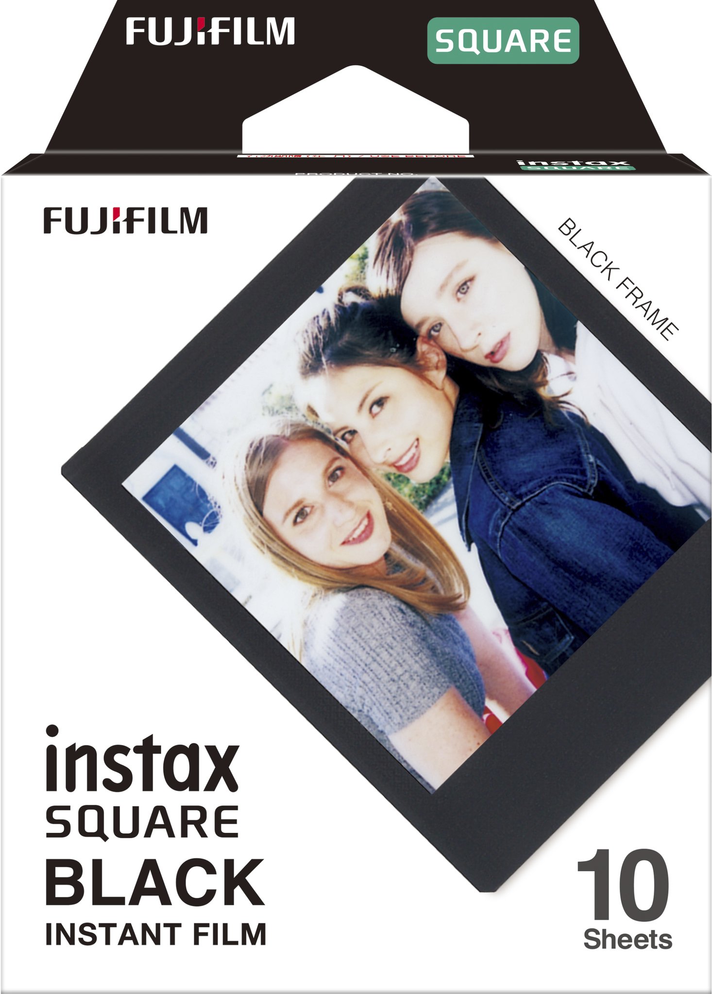 Fujifilm Instax Square Film Black - 10 Sheets