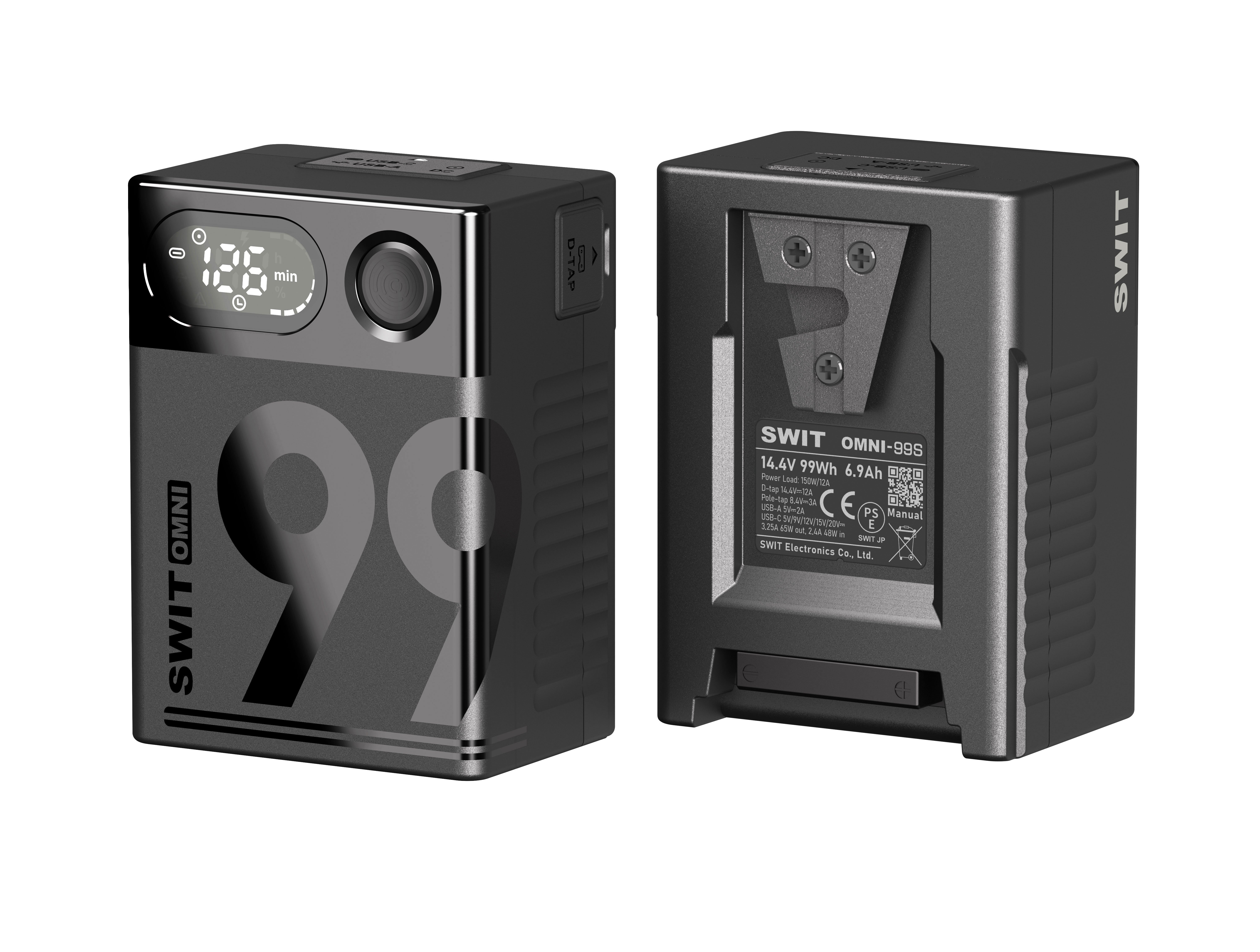 Swit OMNI-99S - 99Wh USB-C Info Pocket V-mount Battery