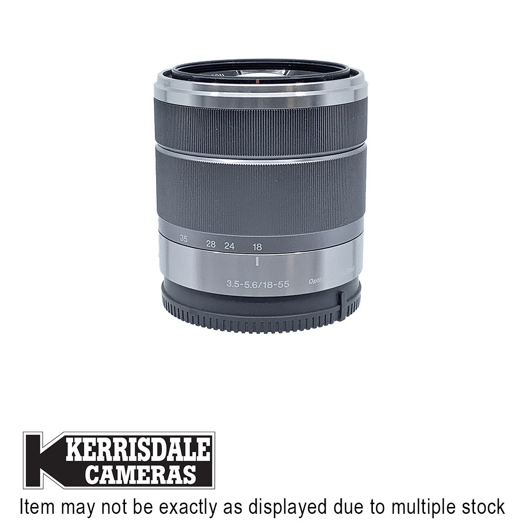 Sony-Used 18-55mm F3.5-5.6 OSS (Silver) - Good Condition - Sony E Mount - Used # 587.575A1855OSS
