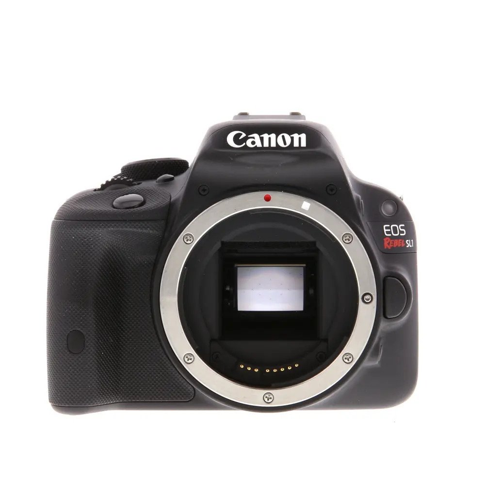 Canon EOS Rebel SL1 DSLR Camera Body, Black {18MP} used