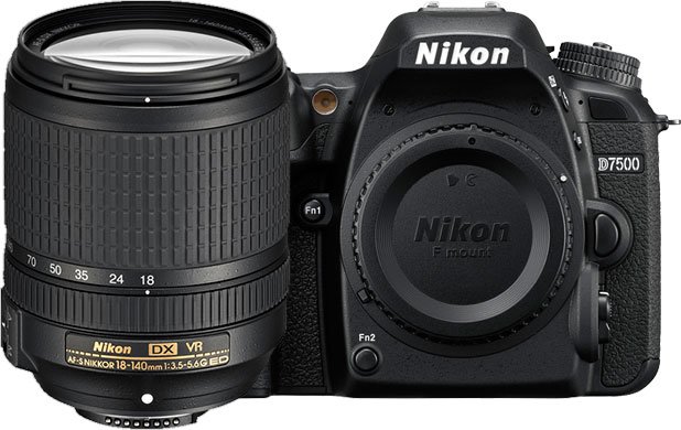 Nikon D7500 DSLR Camera with AF-S 18-140mm ED VR Lens - Black