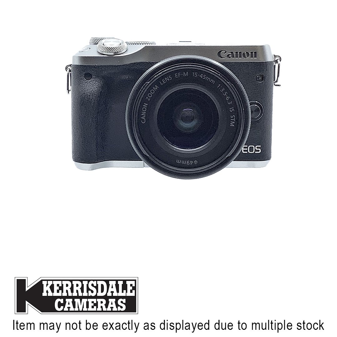 Canon-Used M6 (Silver) With 15-45mm – 24 MP WiFi - Good Condition - Canon EFM Mount – Used # 587.21928100