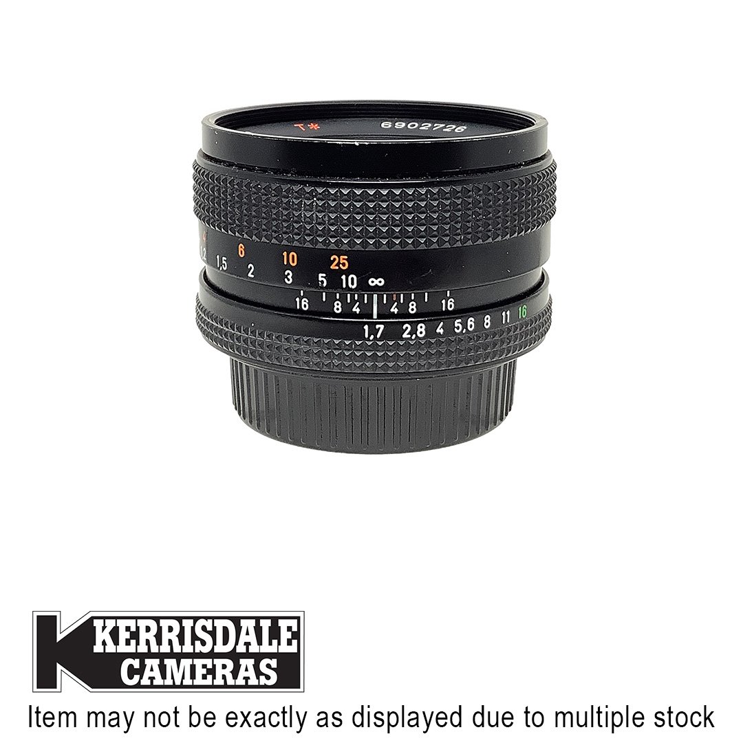 Zeiss-Used 50mm F1.7 Planar (MF) – Good Condition - Contax/Yashica Mount – Used # 587.61217