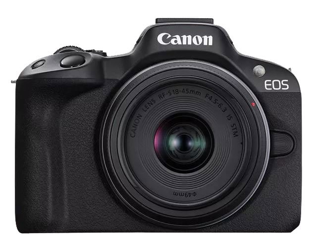 Canon EOS R50 Mirrorless Camera with RF-S 18-45mm f4.5-6.3 IS STM Lens - Black