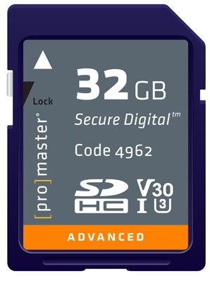 ProMaster Advanced SDHC 32GB 633X #4962 - Delaware Camera - Jack's