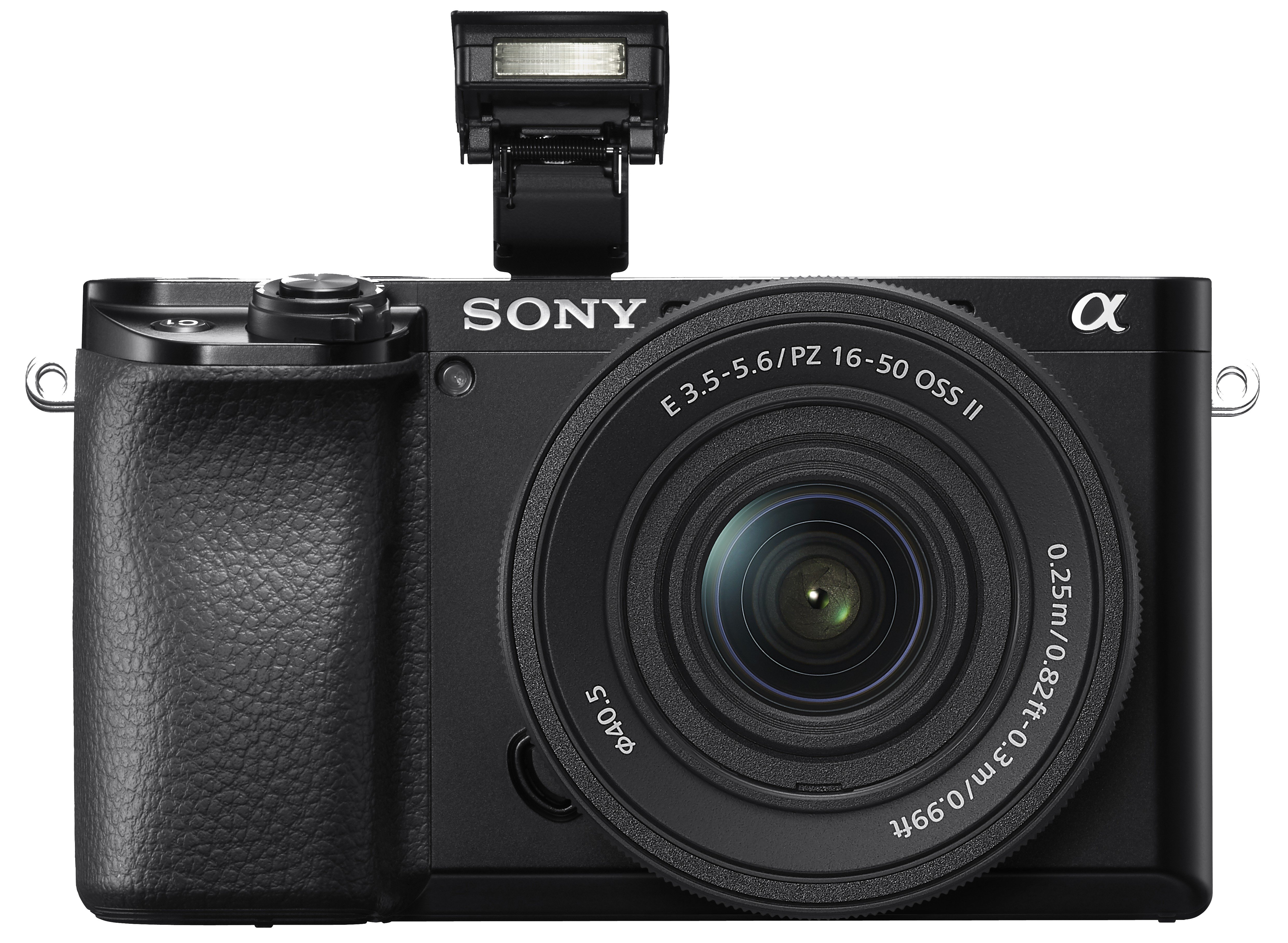 Sony A6100 Interchangeable Lens Camera with E PZ 16-50mm f3.5-5.6 OSS II Lens - Black