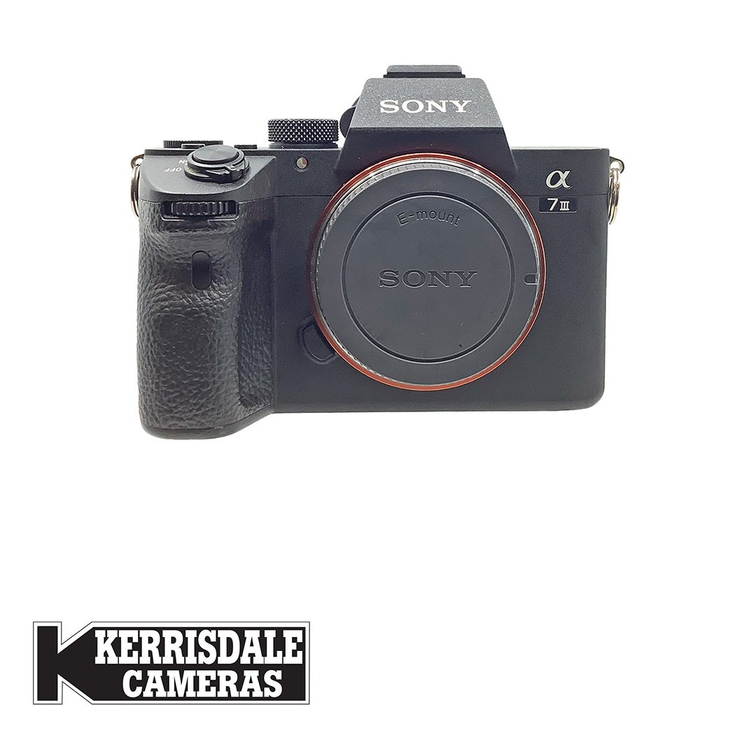 Sony-Used A7 III Body - 24MP 4K WiFi - Fair Condition - Small Scuffs - Shutter Count 75,800 - Sony FE Mount - Used # 587.22119800X