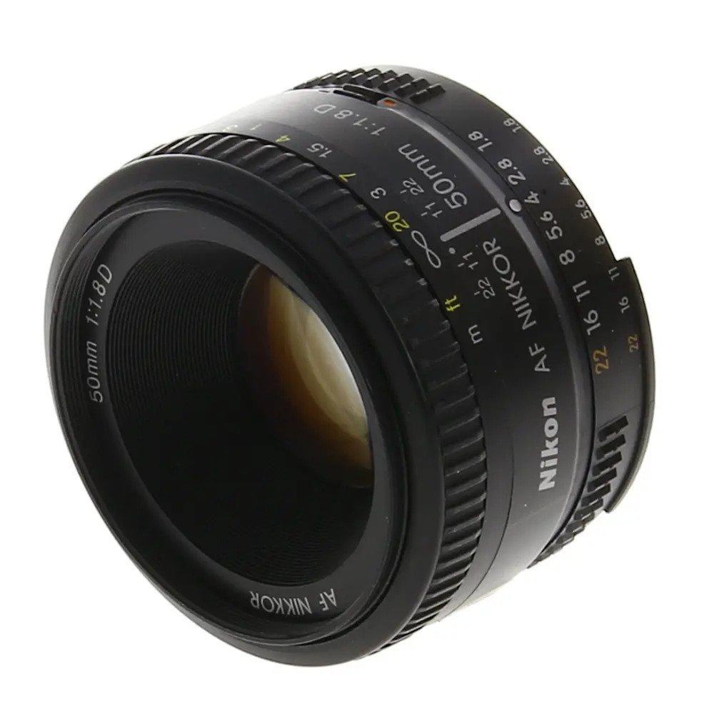 Nikon AF NIKKOR 50mm f/1.8 D Autofocus Lens used