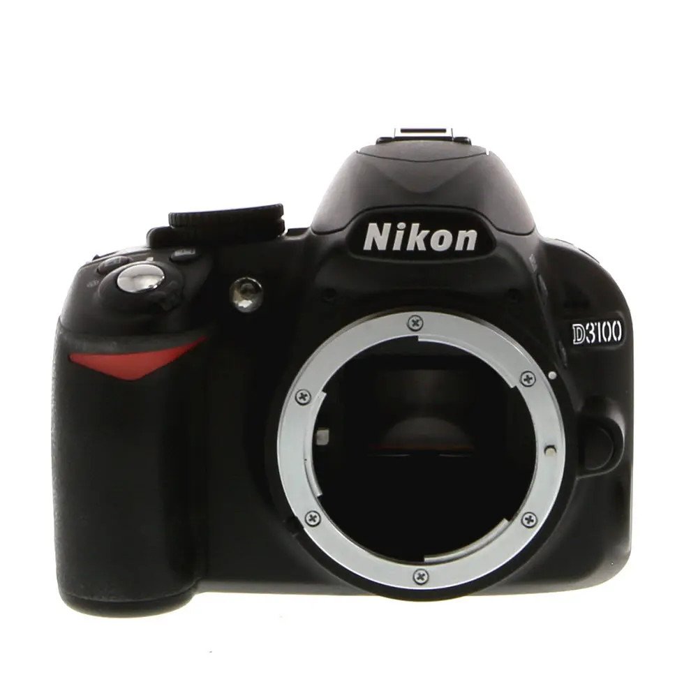 Nikon D3100 DSLR Camera Body, Black {14.2MP} used