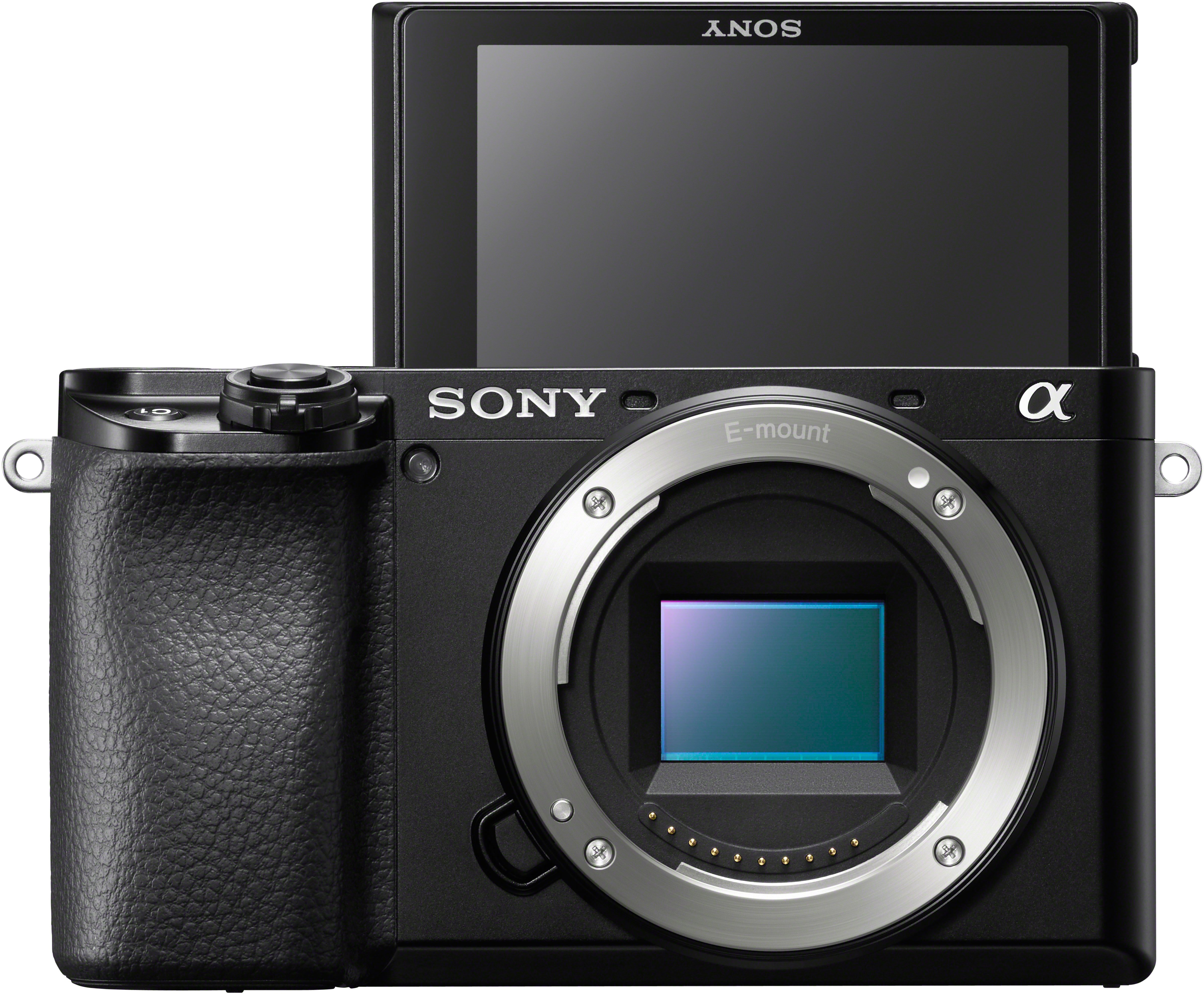 Sony A6100 Interchangeable Lens Camera with E PZ 16-50mm f3.5-5.6 OSS II Lens - Black