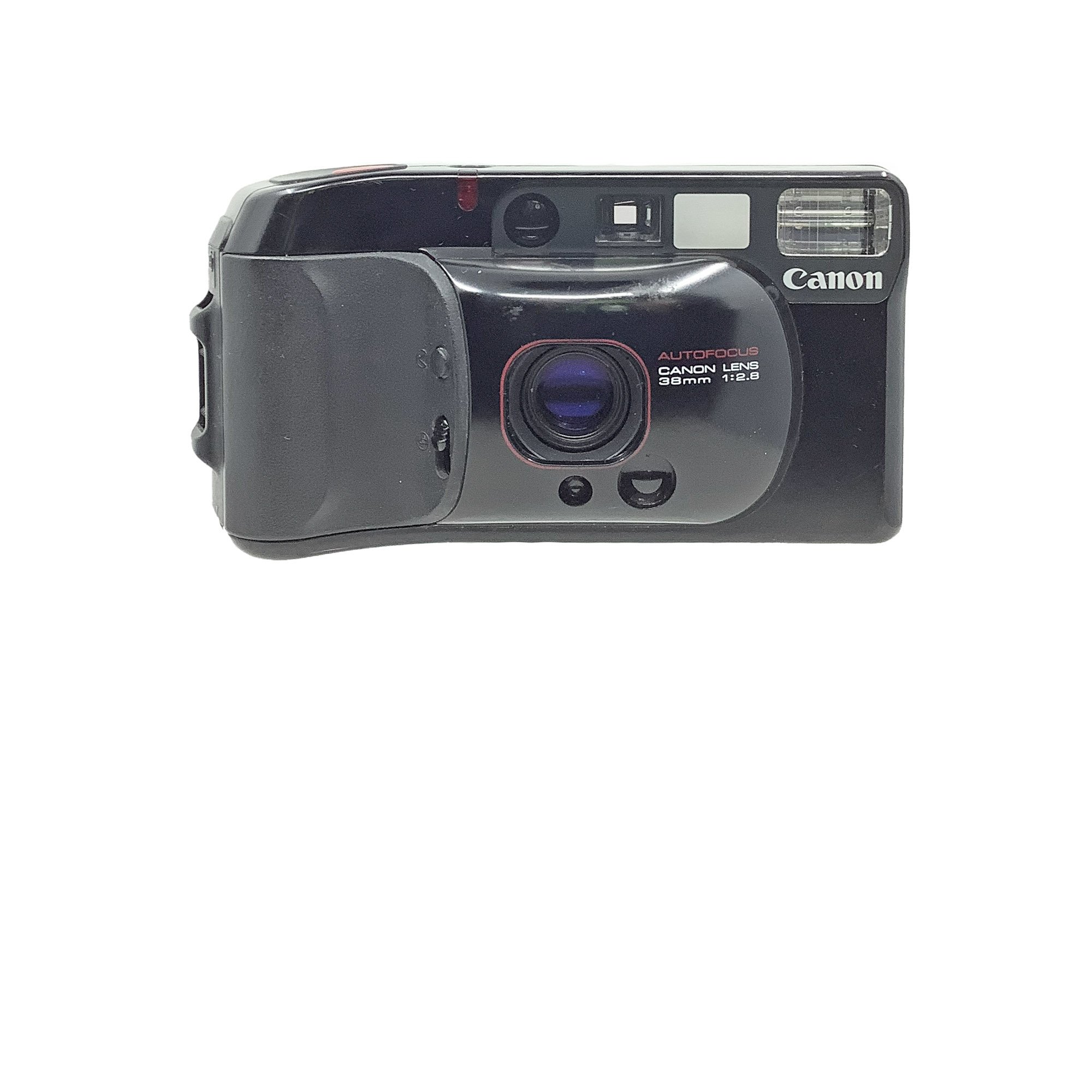 Canon-Used Sureshot Supreme Black (38mm F2.8) - Fair Condition - Cosmetic Damage - 35mm Film Point and Shoot – Used # 587.22201125