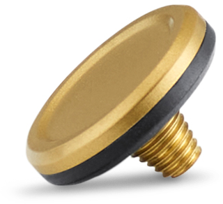 Leica Soft Release Button - Brass - Blasted Finish