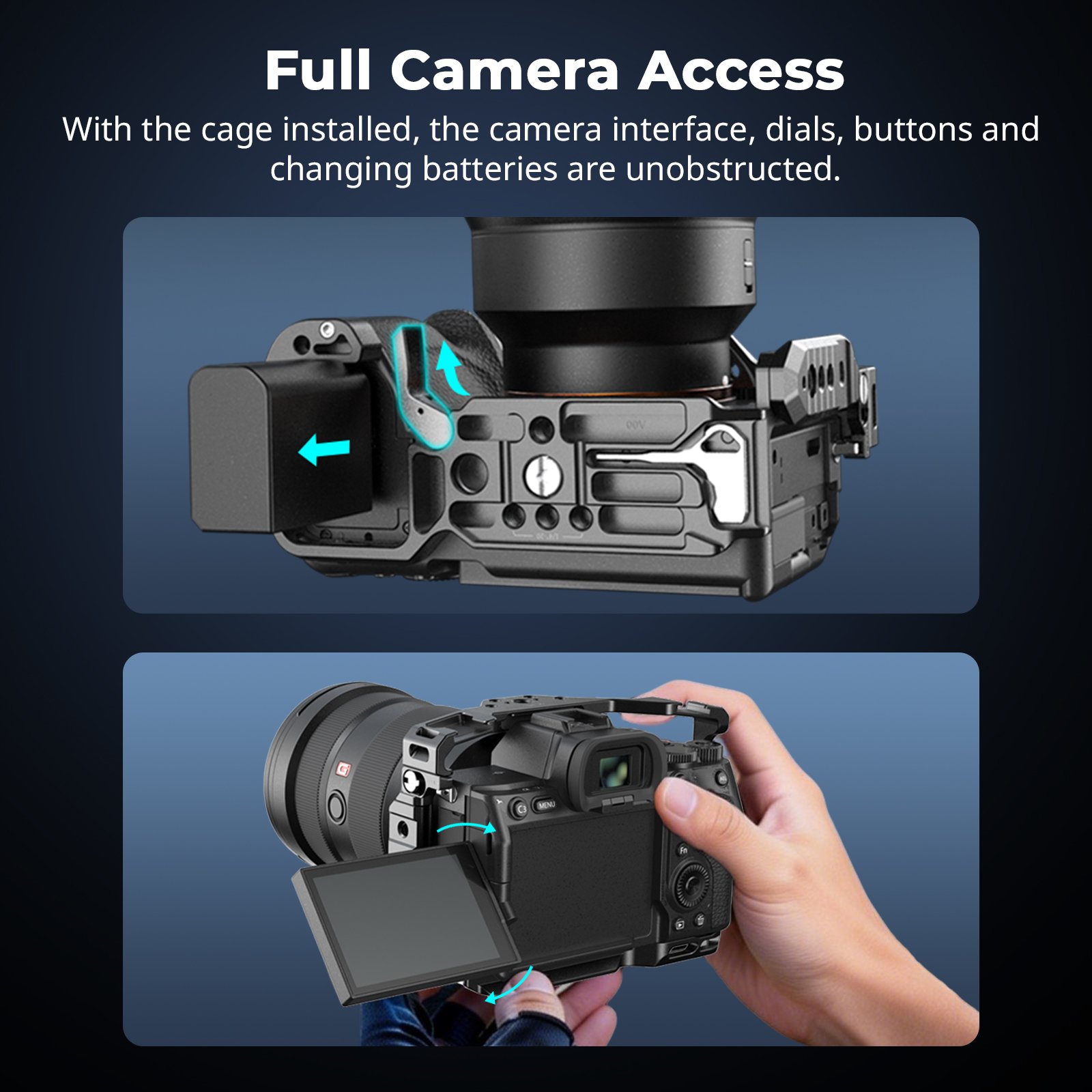 Smallrig Full Camera Cage for Sony A7 V / A7R V / A7 IV / A7S III / A1 / A7R IV #3667C