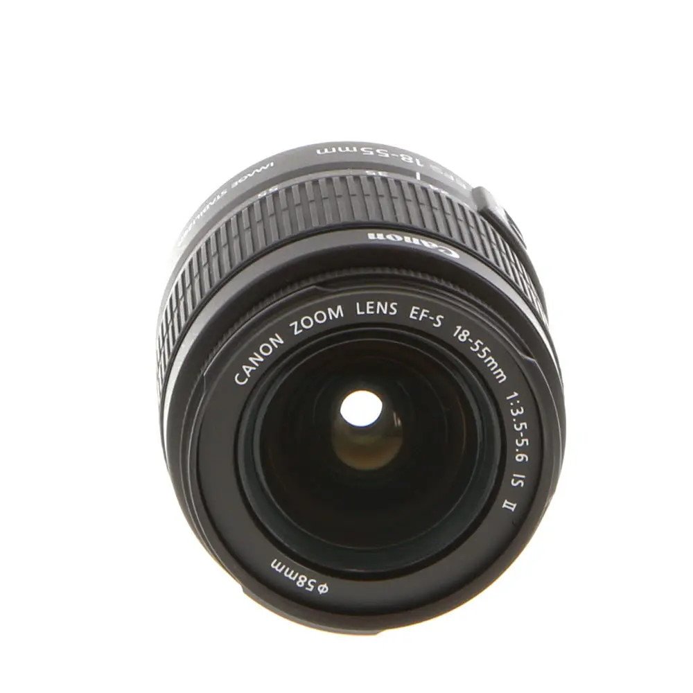 Canon EF-S 18-55mm f/3.5-5.6 IS II Macro Autofocus APS-C Lens, Black {58} used