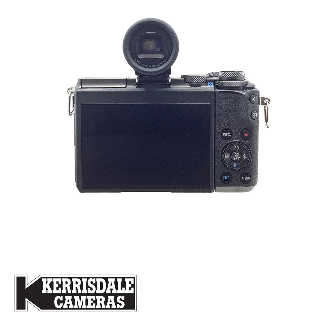 Canon-Used M6 Body (Black) With EVFDC2 Finder - 24MP - Good Condition - Canon EFM Mount - Used # 587.22113701X