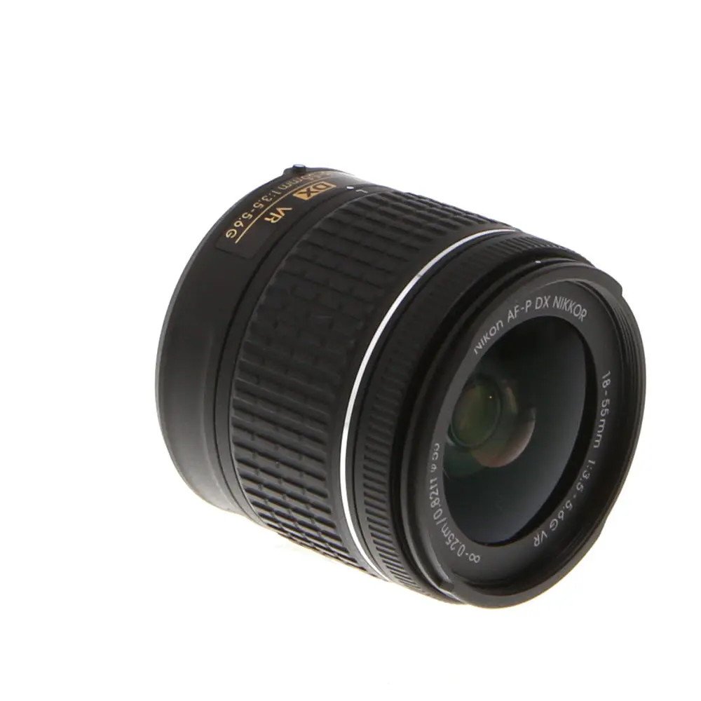 Nikon AF-P DX Nikkor 18-55mm f/3.5-5.6 G VR Autofocus APS-C Lens used