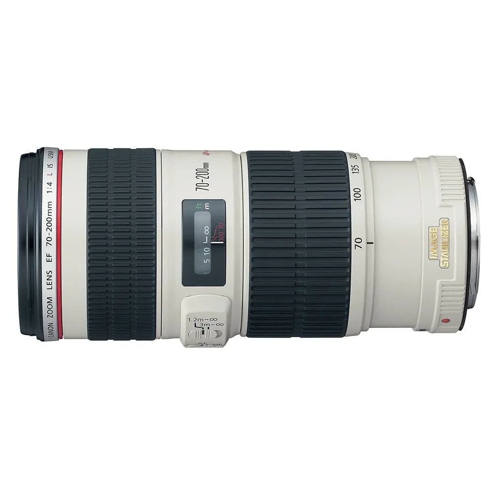 Canon 70-200mm f/4 L IS USM EF-Mount Lens, White {67} used