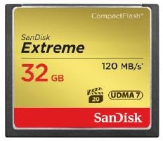 Sandisk Extreme Compact Flash 120MB/s 800x - 32GB #SDCFXS-032X