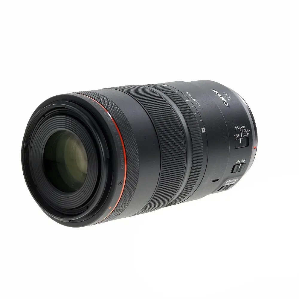 Canon RF 100mm f/2.8 L Macro IS USM Full-Frame Lens for RF-Mount, Black {67} used