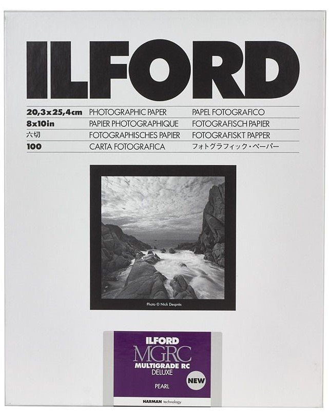 Ilford Multigrade V RC Deluxe Pearl 8 x 10 - 25 sheets + 2 HP5