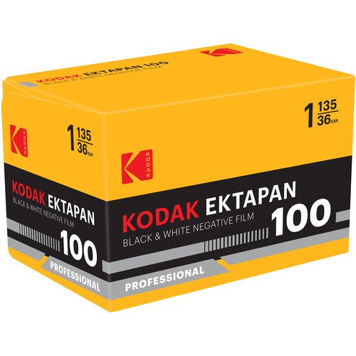 Kodak Ektapan 100 Black and White Negative Film - 35mm Roll - 36 Exposures
