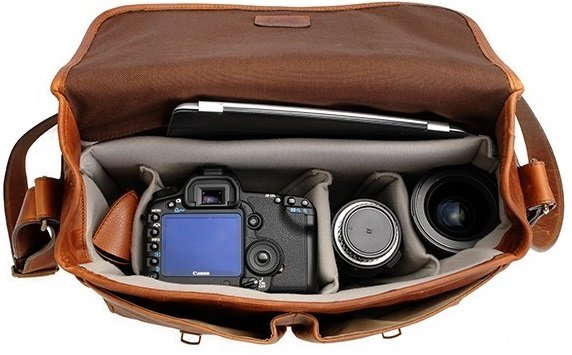 ONA The Brixton Camera and Laptop Messenger Bag - Leather