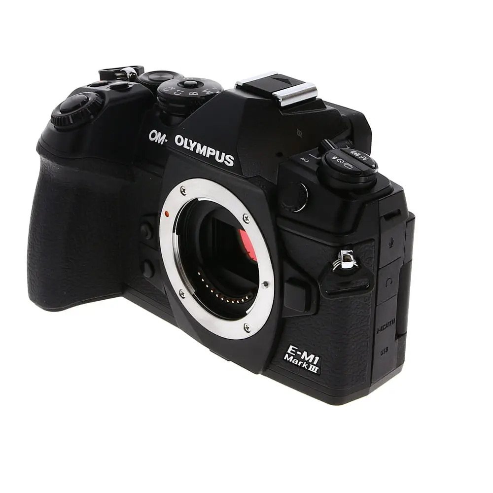 Olympus OM-D E-M1 Mark III Mirrorless MFT (Micro Four Thirds) Camera Body, Black {20.4MP} used