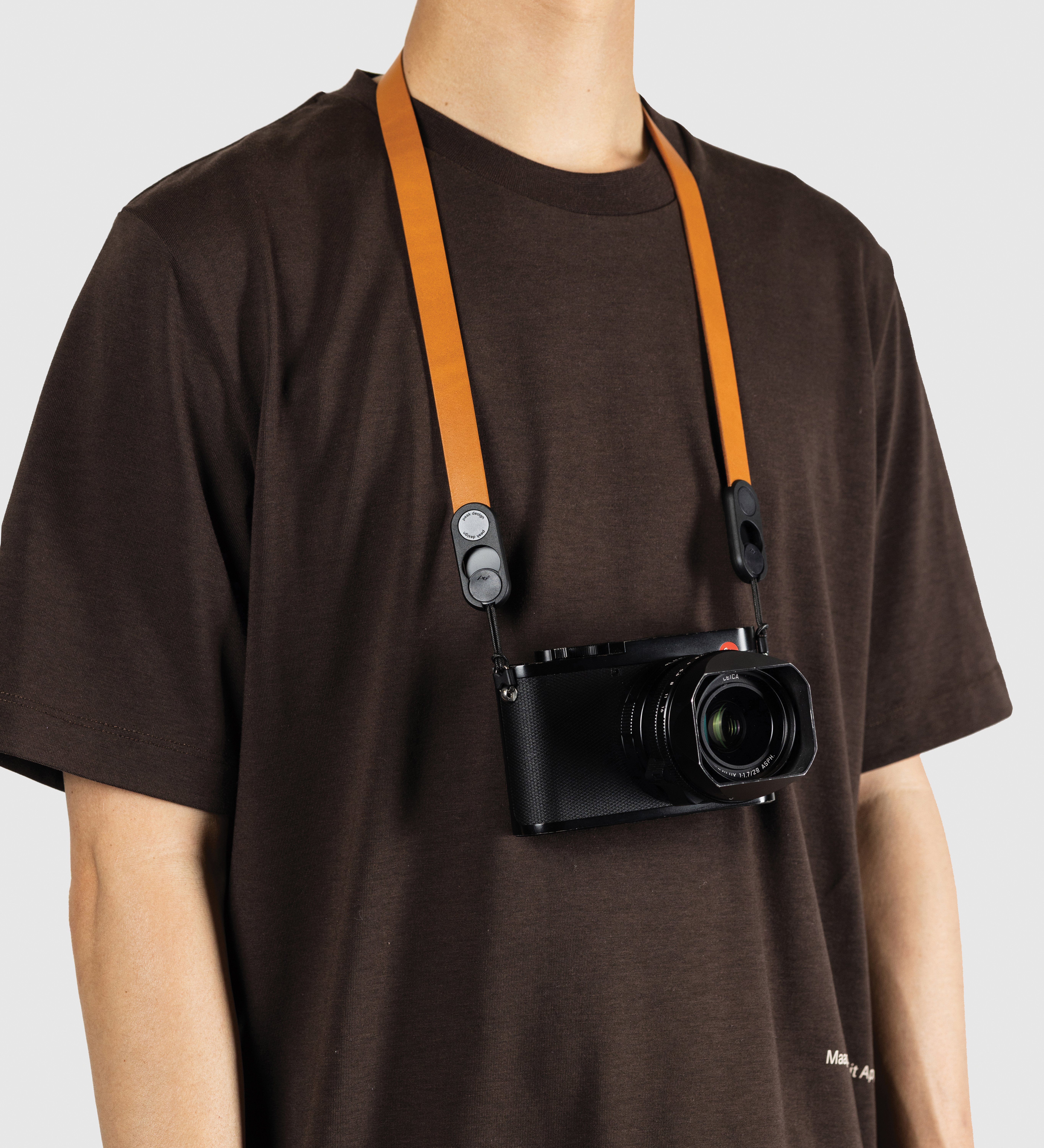 Peak-Design Form Leather Camera Strap Neck - Amber