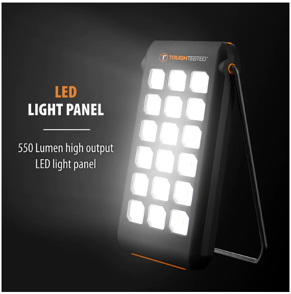 Tough-Tested 10,000 mAh Solar Charger IP44 Waterproof Rugged Power Bank