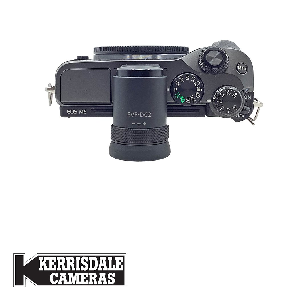Canon-Used M6 Body (Black) With EVFDC2 Finder - 24MP - Good Condition - Canon EFM Mount - Used # 587.22113701X