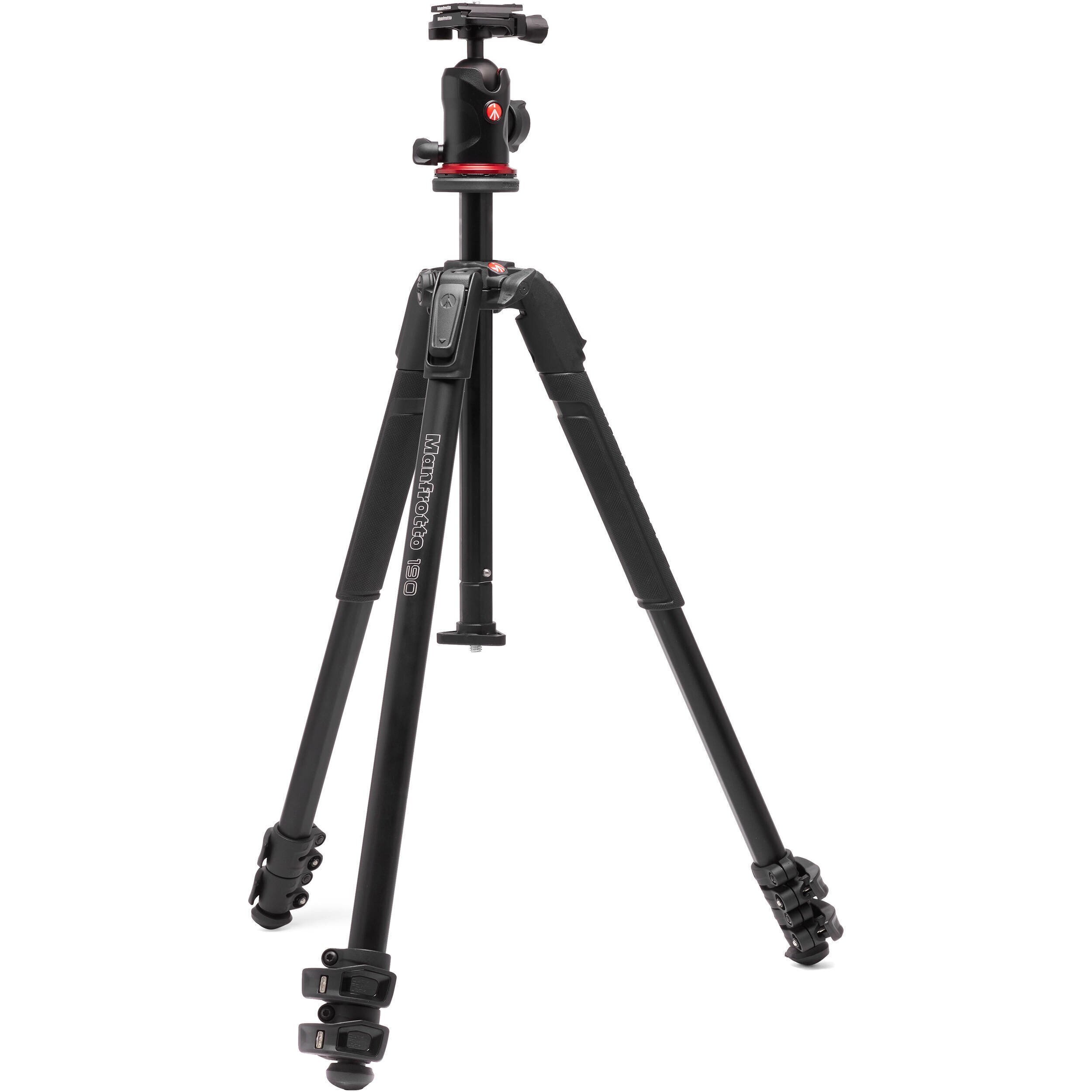 Manfrotto 190X AS alu tripod kit with Ball Head