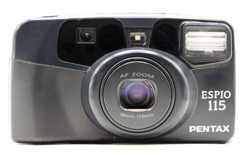 フィルムカメラ Pentax ESPIO 115M G04-1212-341-14v Pentax Espio 115 35mm Point-and-Shoot Film Camera - Black