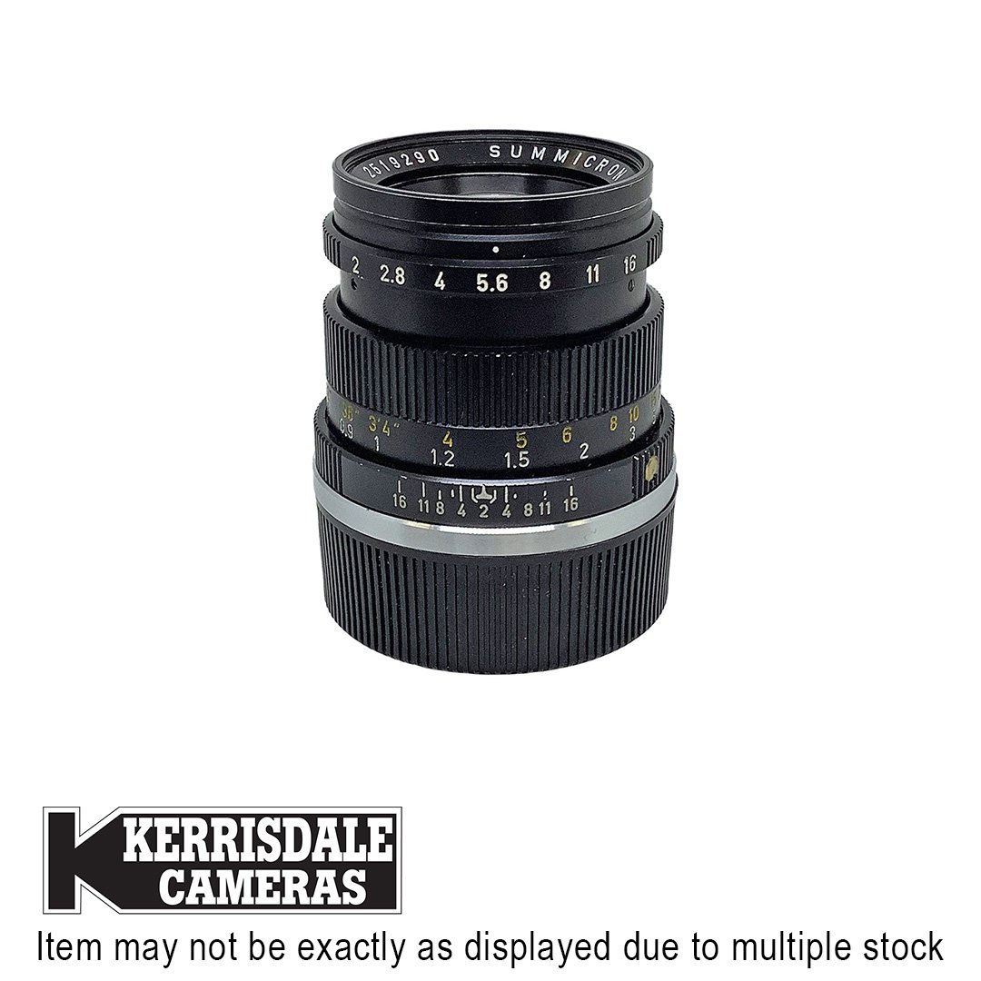 Leica-Used 50mm F2 Summicron V3 (MF) - Fair Condition - Light Haze - Leica M Mount - Consignment # 588.32434