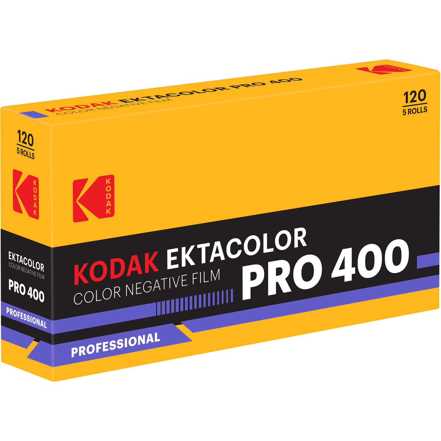 Kodak EKTACOLOR PRO 400 Color Negative Film 120mm - 5-Pack