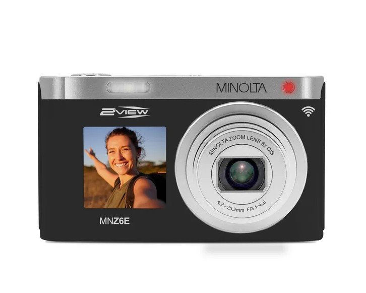 Minolta MNZ6E 64MP - 4K Ultra HD - Dual Screen Compact Camera