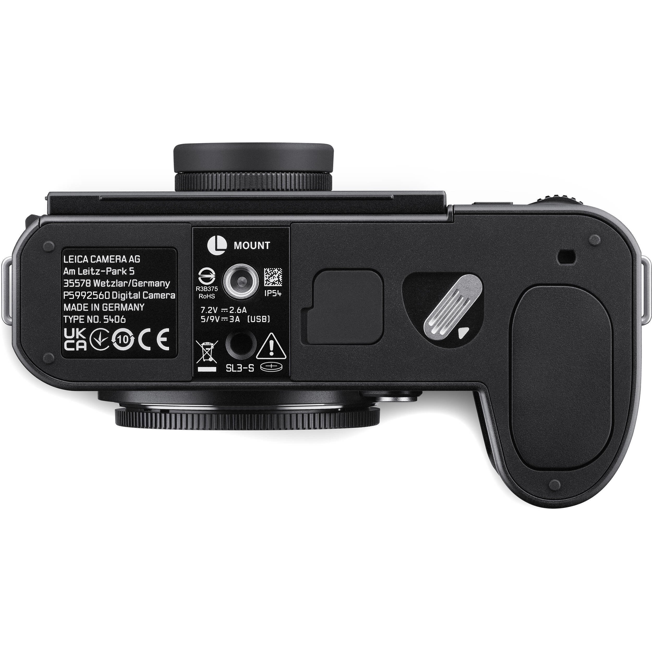 Leica SL3-S Mirrorless Digital Camera - Body Only - Black
