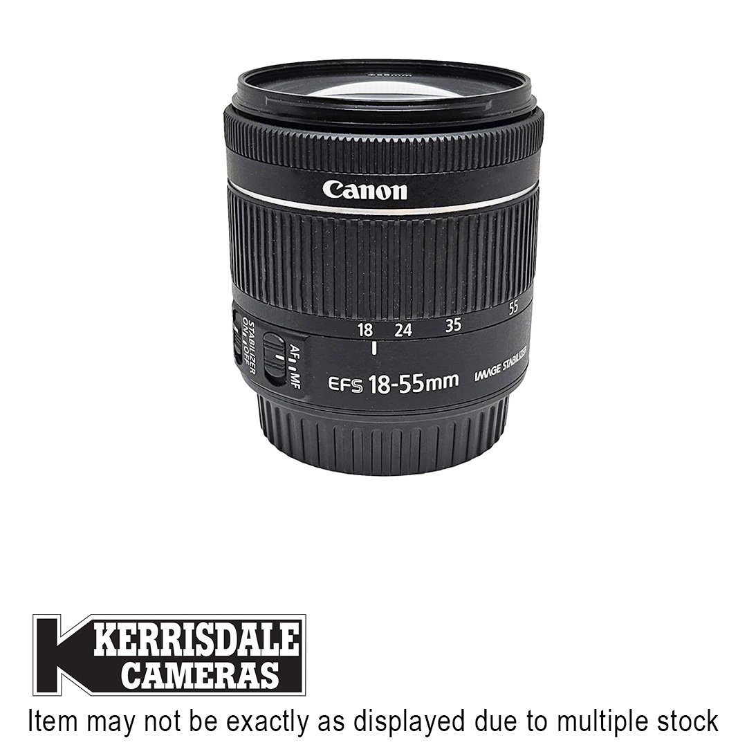 Canon-Used 18-55mm F3.5 or F4-5.6 IS STM - Good Condition - Canon EFS Mount - Used # 587.156A1855STM